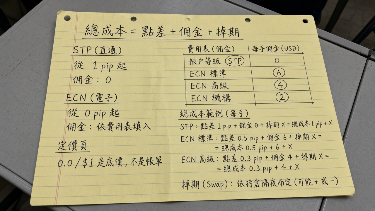 D Prime 点差、佣金与隔夜费：如何计算外汇交易总成本